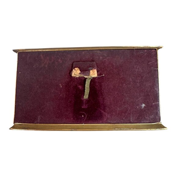 Vintage Metal Framed Velvet Back da Vinci The Last Supper Print 10 3/4” x 5 3/4” - Picture 3 of 10